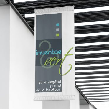Identité visuelle Inventae Vert, et le végétal prend de la hauteur