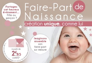 Faire-part de naissance personnalisé