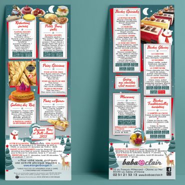 Carte "sucrés salés festifs" Noël 2020