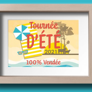 Identité visuelle Tournée d'été 100% Vendée