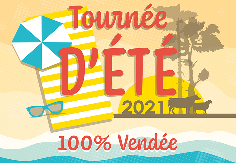 Création de l'identité visuelle "Tournée d'ÉTÉ 2021 - 100% Vendée