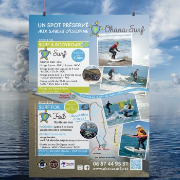 Présentation Ohana surf sur le ponton Vendée Globe