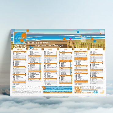 Calendrier création graphique - Illustration Virginie Mas