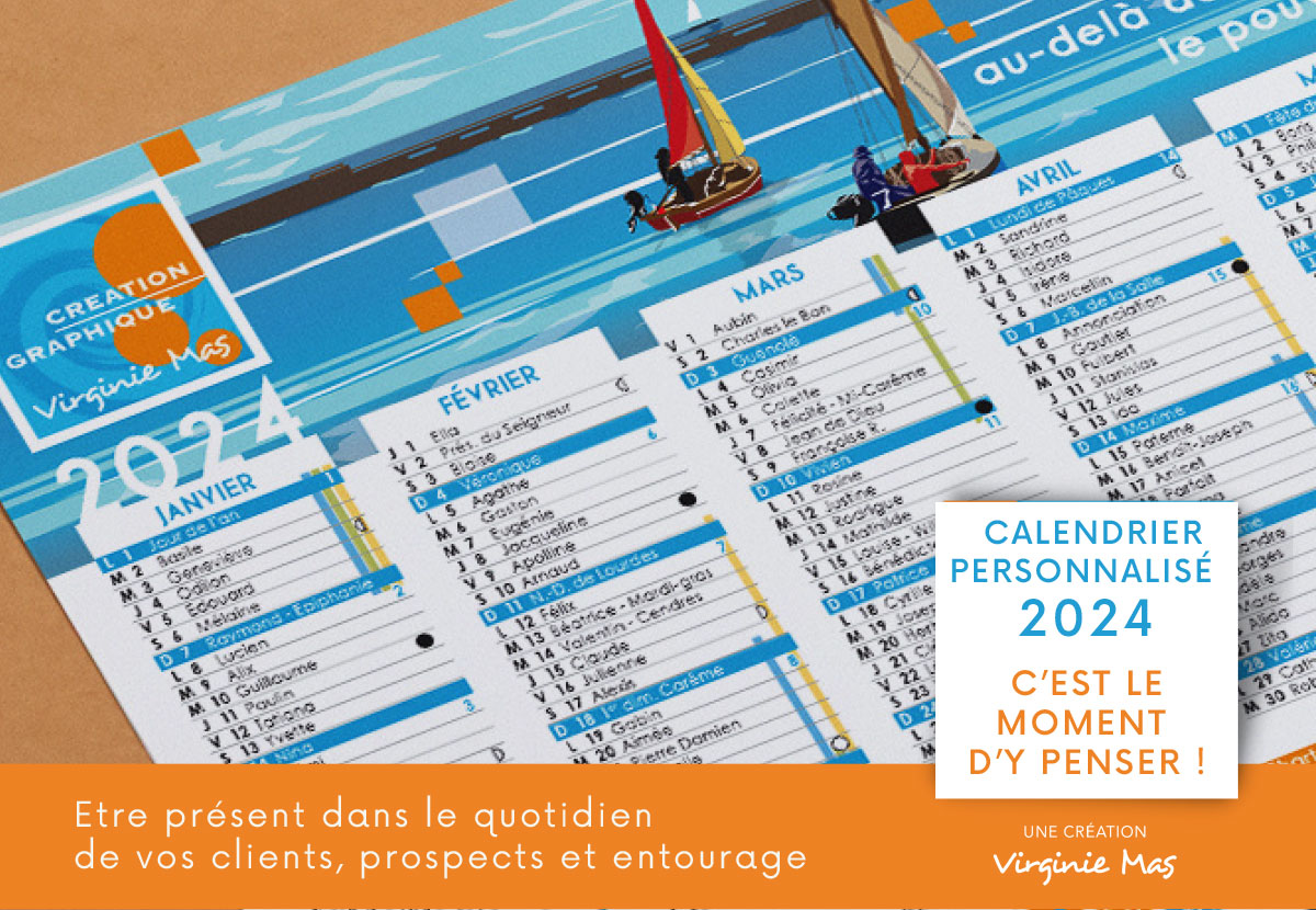 Image à la Une - Création des calendriers personnalisés 2024 pour les professionnels