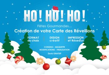 Ho ! Ho ! Ho ! Fêtes gourmandes... Création de votre carte des réveillons : conseils, maquette et finalisation.