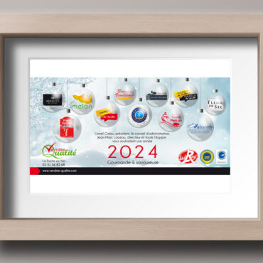 Carte de vœux personnalisée Vendée Qualité 2024