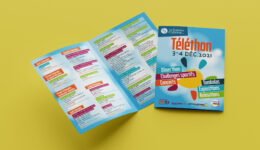 Dépliant et affiche Téléthon 2021 pour la ville des Sables d'Olonne