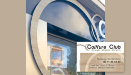 Enseigne et carte de visite Coiffure Club