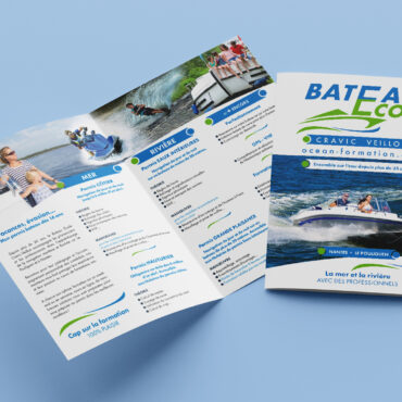 Dépliant bateau école Océan formation Cravic Veillon