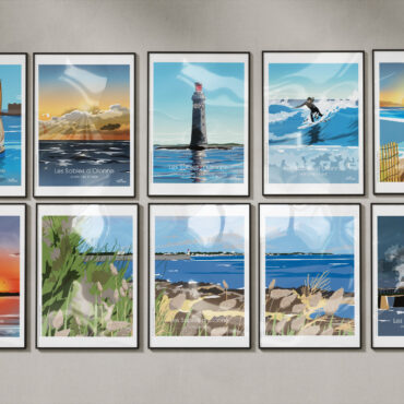 Affiches : illustrations Virginie Mas les Sables d'Olonne